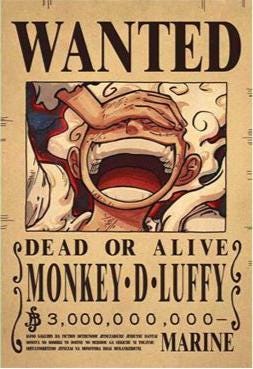 One Piece Bounty Posters