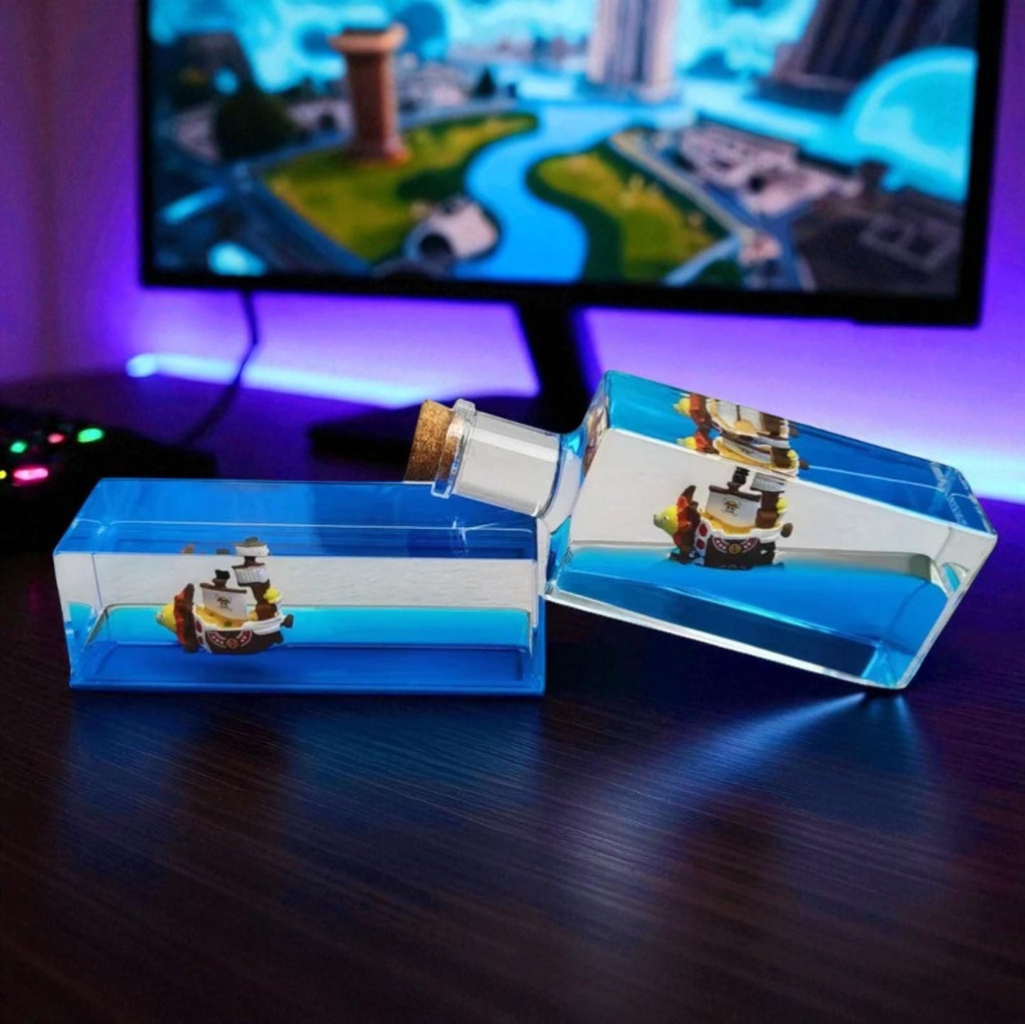Thousand Sunny Ship in a Bottle