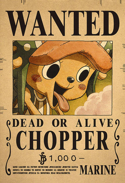 One Piece Bounty Posters