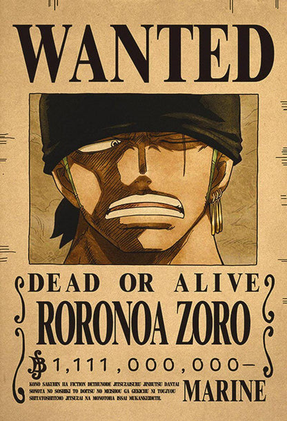 One Piece Bounty Posters