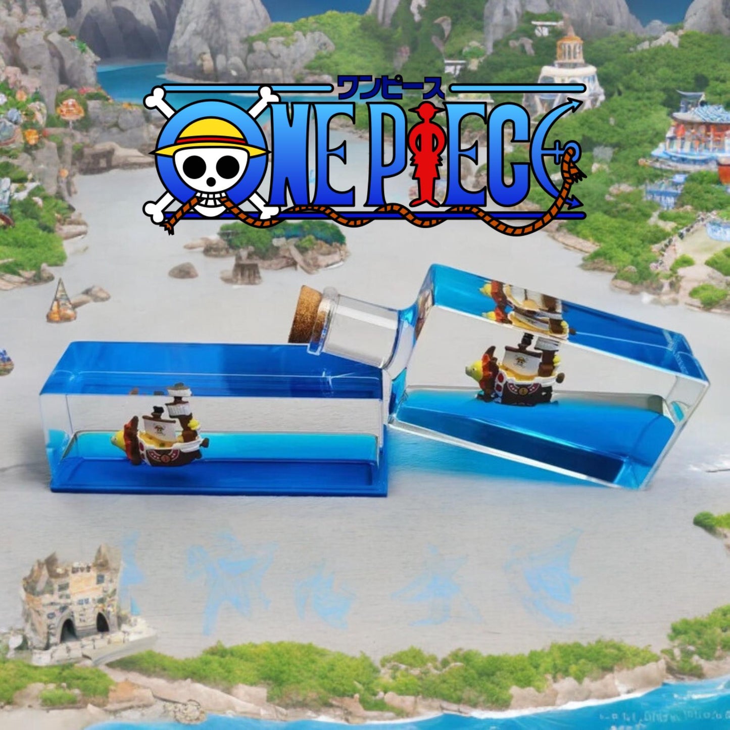 Thousand Sunny Ship in a Bottle